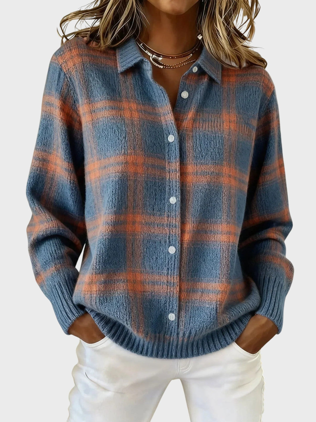 Natálie | Retro Svetr s Kontrastními Kostkami