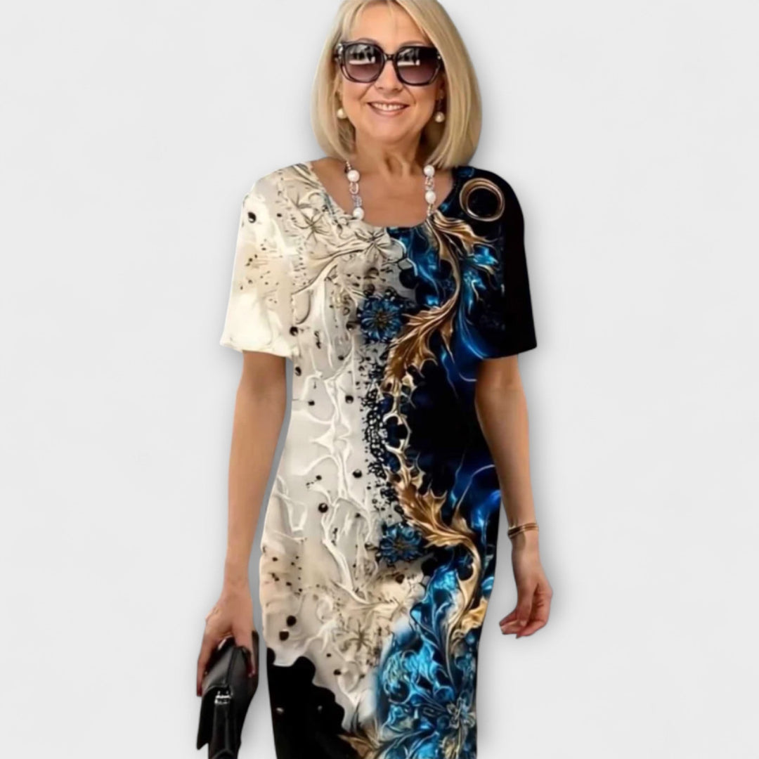Barbara - Summer Dress with Floral Pattern