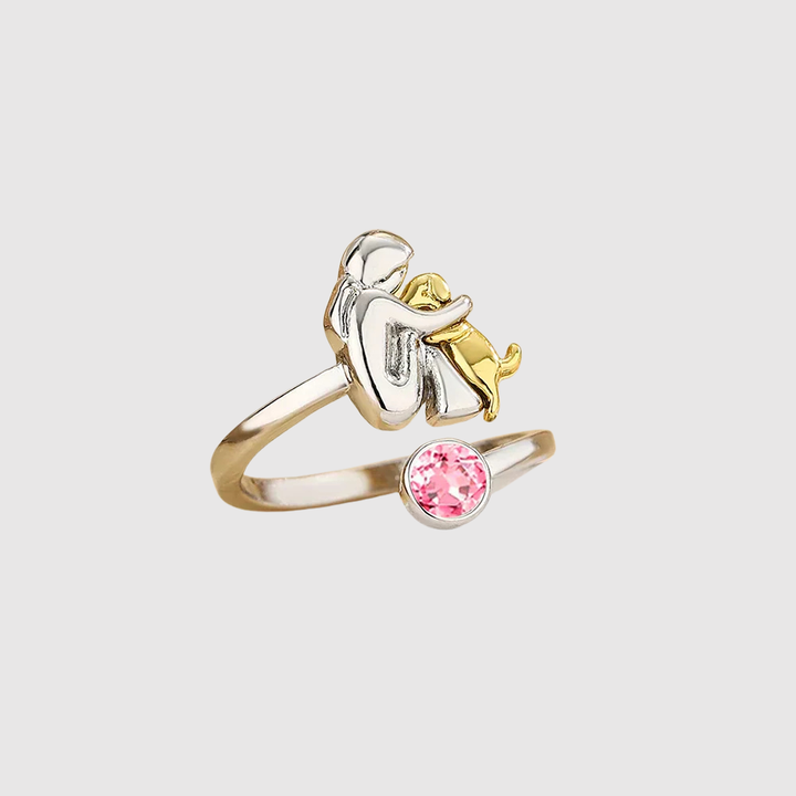 Valérie – Prsten s ikonickým motivem dívky a psa