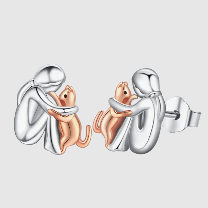 Elisa – Náušnice s ikonickým motivem dívky a kočky