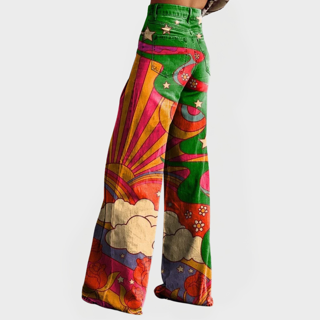 Magdaléna Nadčasová Vysoké Pasové Džínové Širokonohé