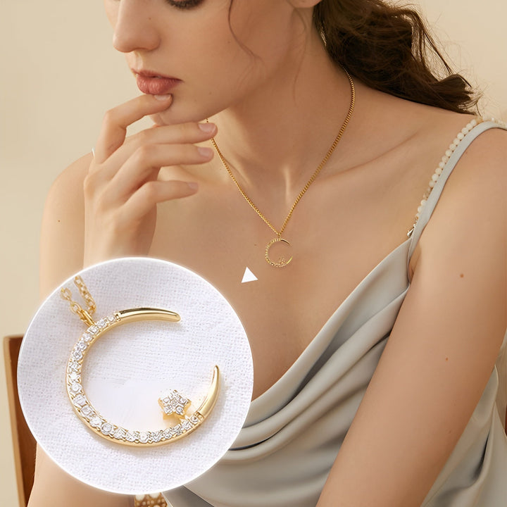 Věra | Elegantní náhrdelník s motivem měsíce