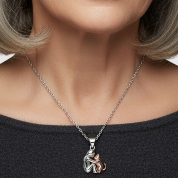 Amélie – Náhrdelník s přívěskem ve tvaru kočky