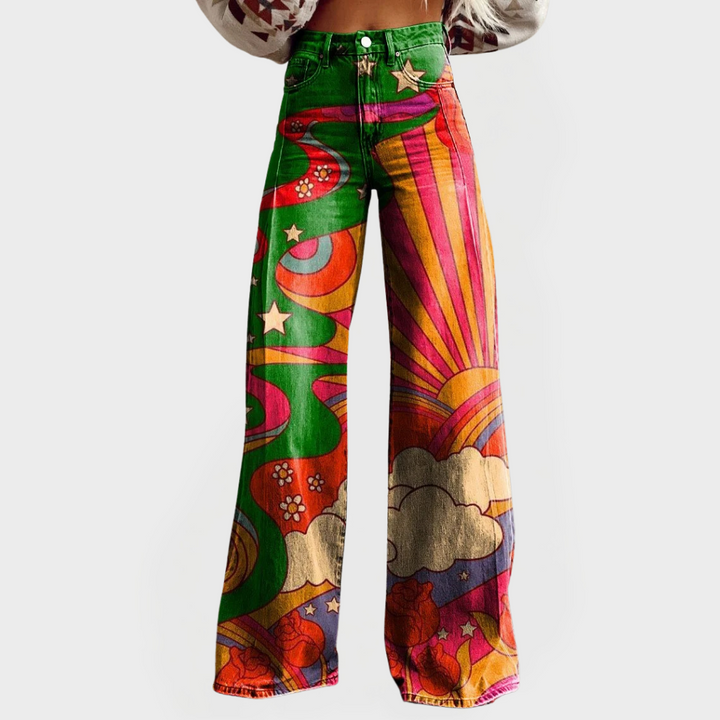 Magdaléna Nadčasová Vysoké Pasové Džínové Širokonohé