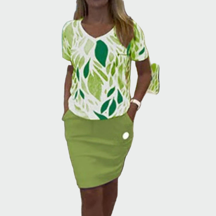 Eva Elegantní Top A Sukně DesignováExkluzivníKolekce