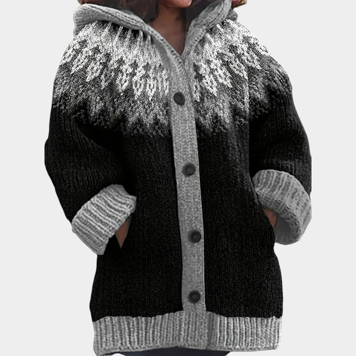 Klára - Ležérní kardigan s kapucí