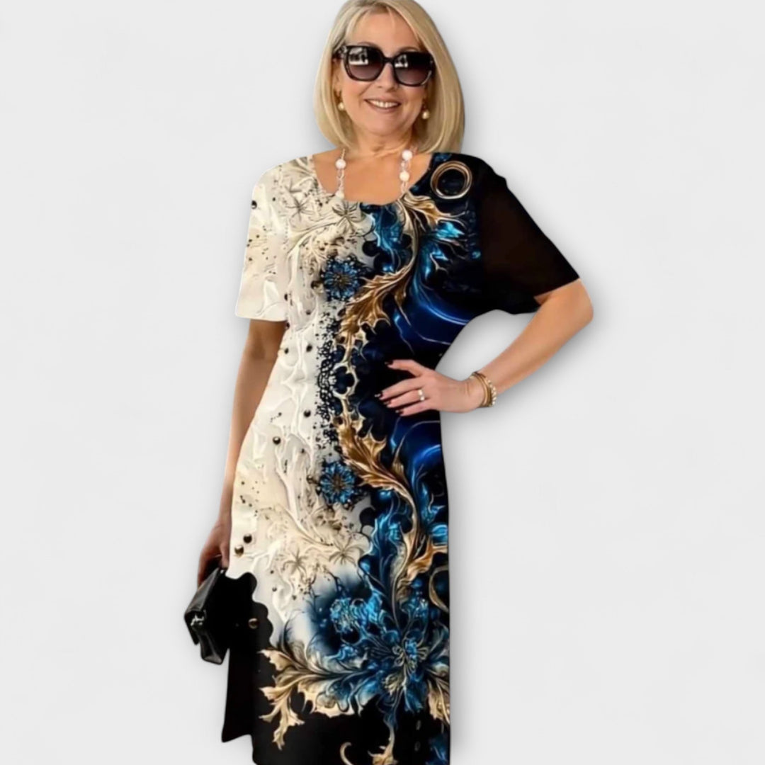 Barbara - Summer Dress with Floral Pattern