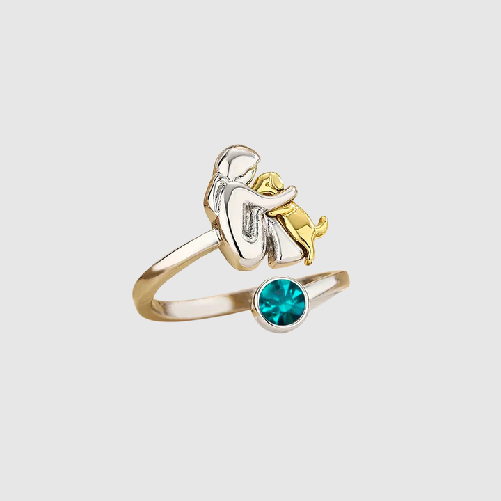 Valérie – Prsten s ikonickým motivem dívky a psa