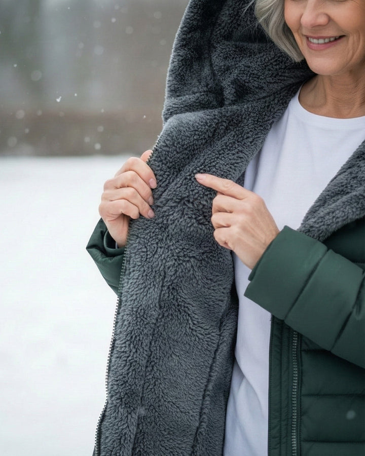 Clair | Puffer kabát s fleece podšívkou
