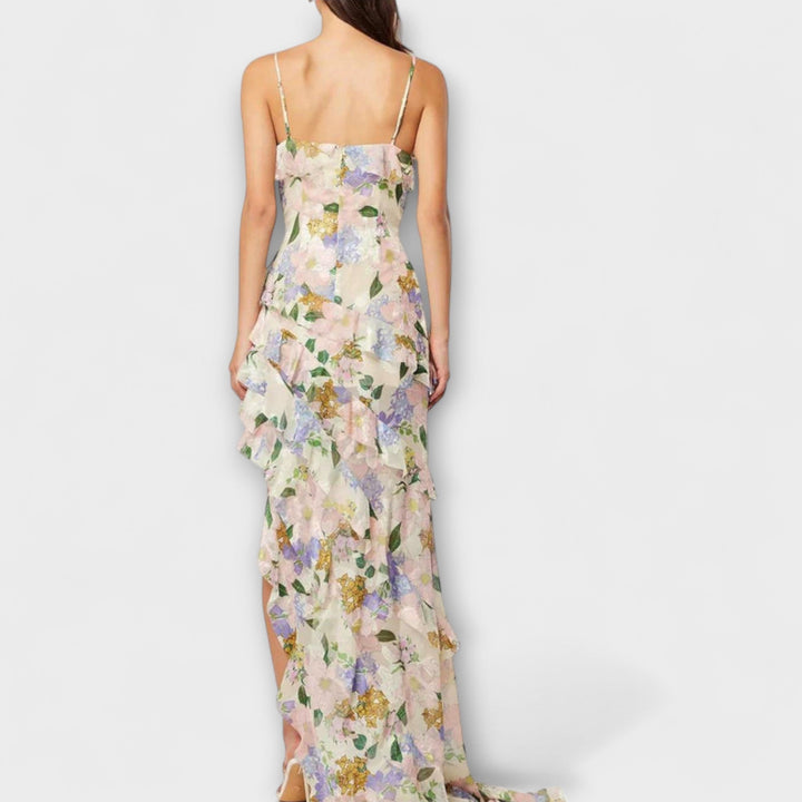 Indie - Šaty s volány a potiskem