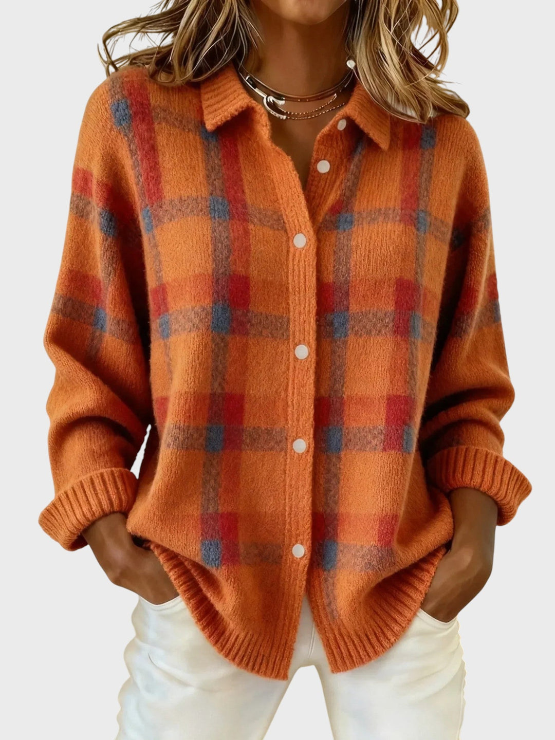 Natálie | Retro Svetr s Kontrastními Kostkami