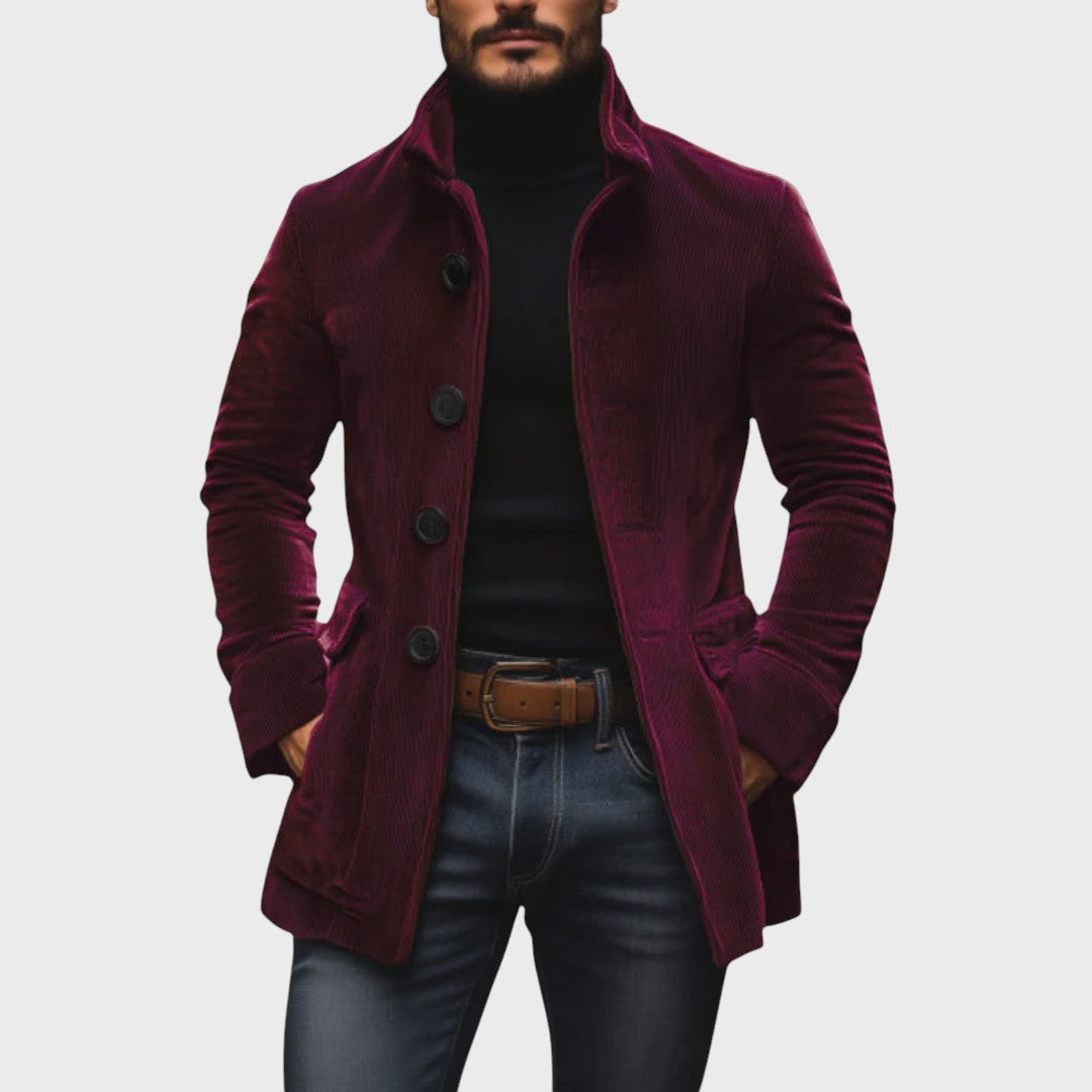 Tomáš | Hnědý kordový blazer