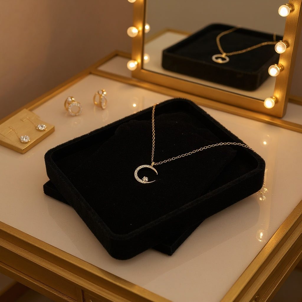 Věra | Elegantní náhrdelník s motivem měsíce