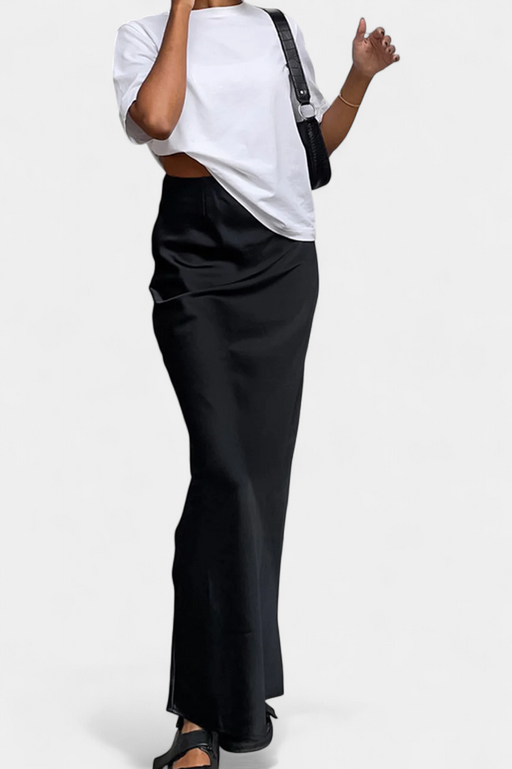 Fable | Maxi užitková sukně s jednoduchým designem a upraveným stylem