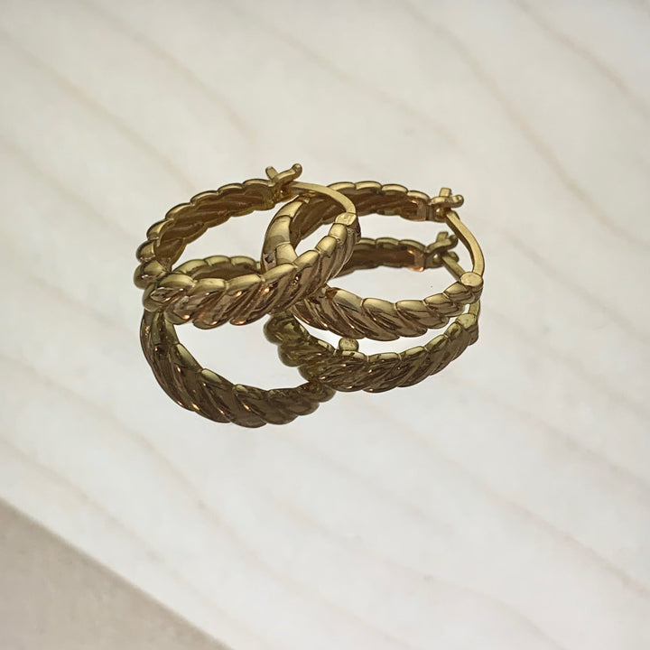 Adéla Exkluzivní Točené Twistové Náušnice Každodenní