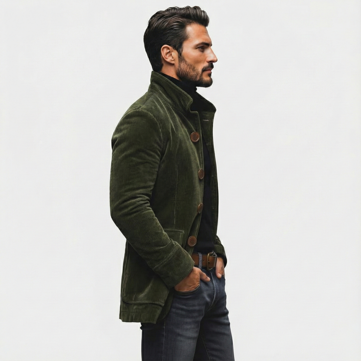 Tomáš | Hnědý kordový blazer