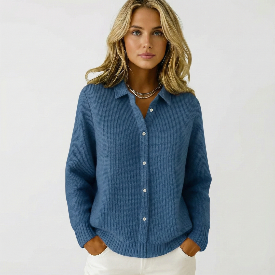 Livia – Pletená vesta s jemnou strukturou