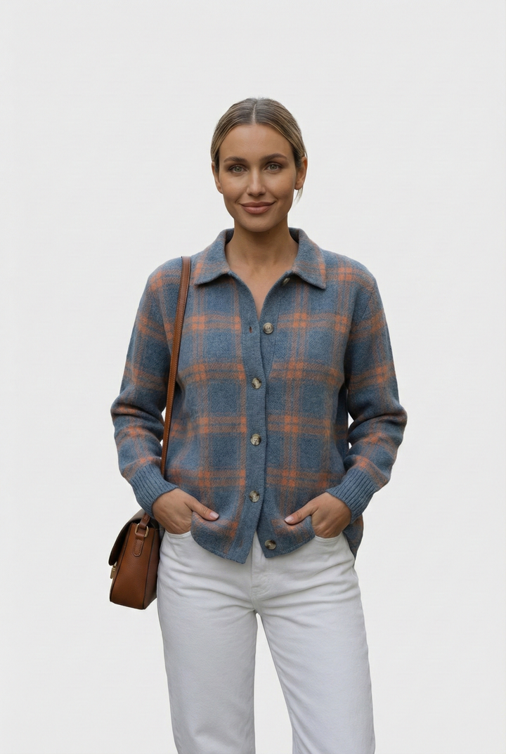 Natálie | Retro Svetr s Kontrastními Kostkami