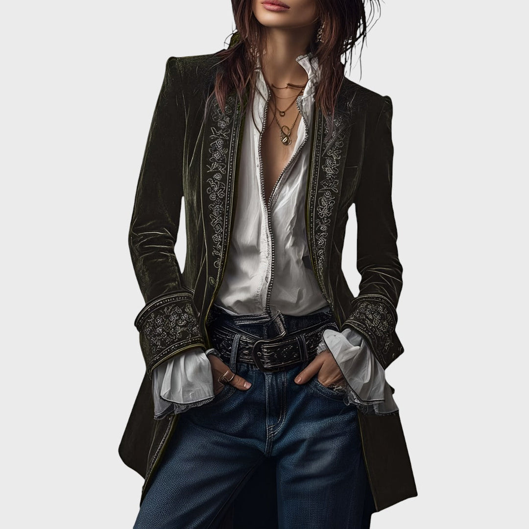 Nuria - Elegantní sametová bunda