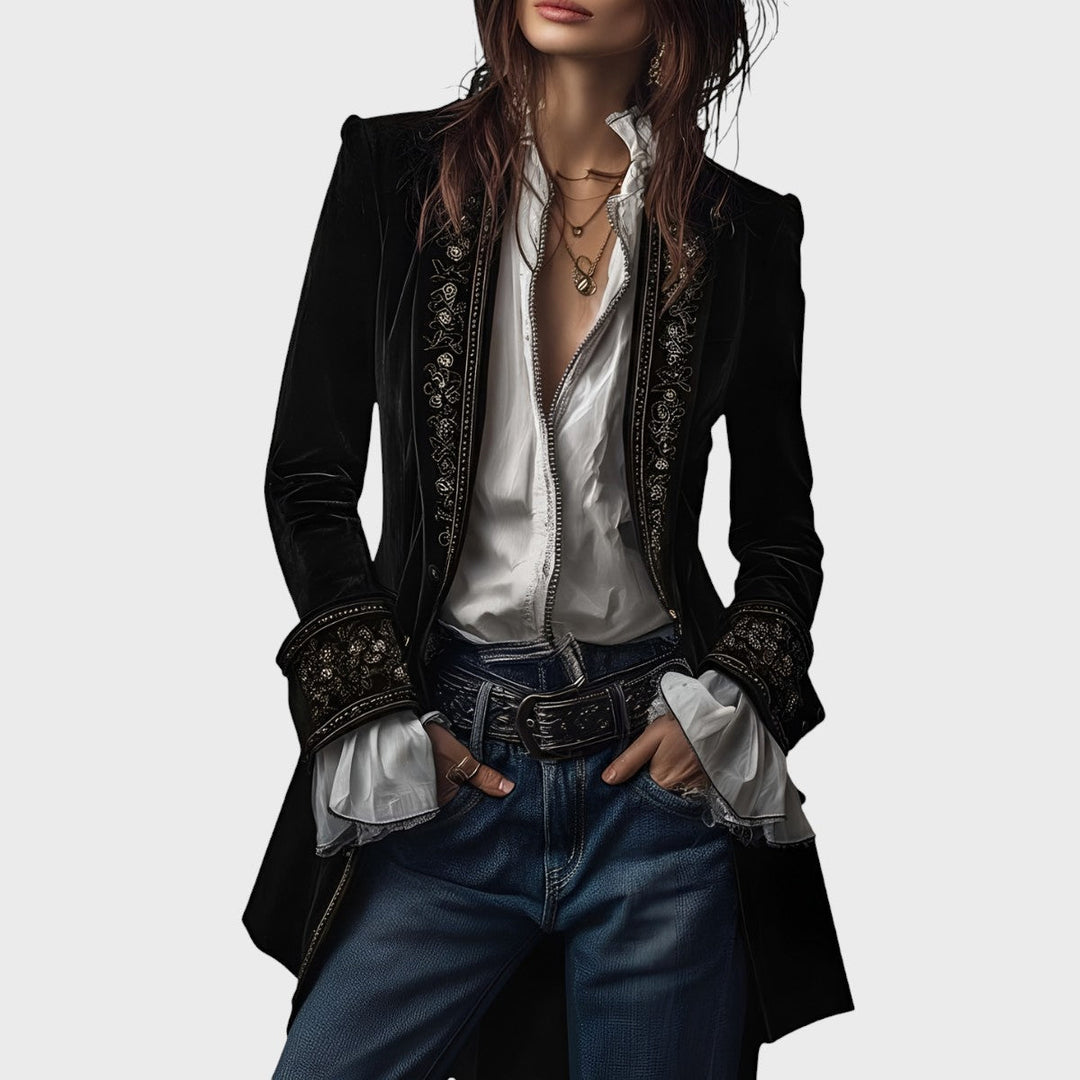 Nuria - Elegantní sametová bunda