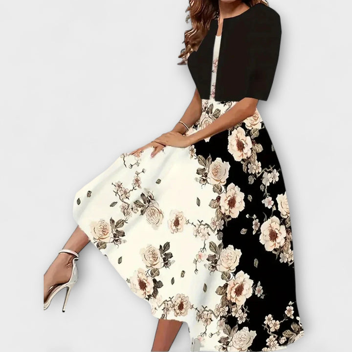 Dámské midi šaty s blazerem