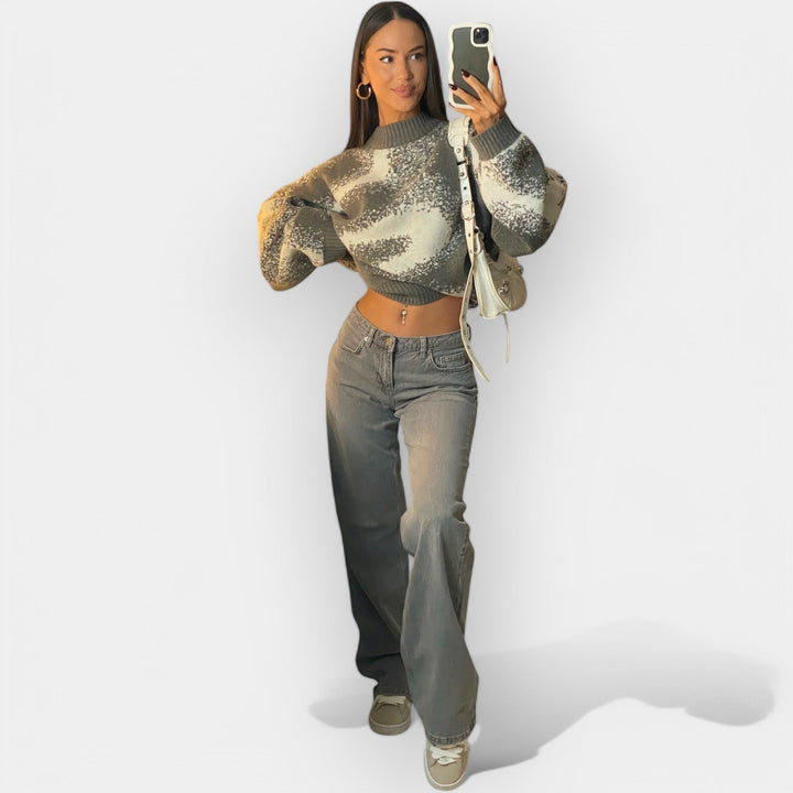 Jaroslava Luxusní Nízké Džíny Každodenní Pohodlné