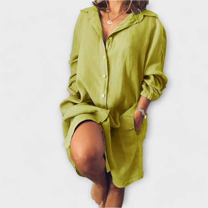 Ležérní lněná blůza pro každodenní nošení